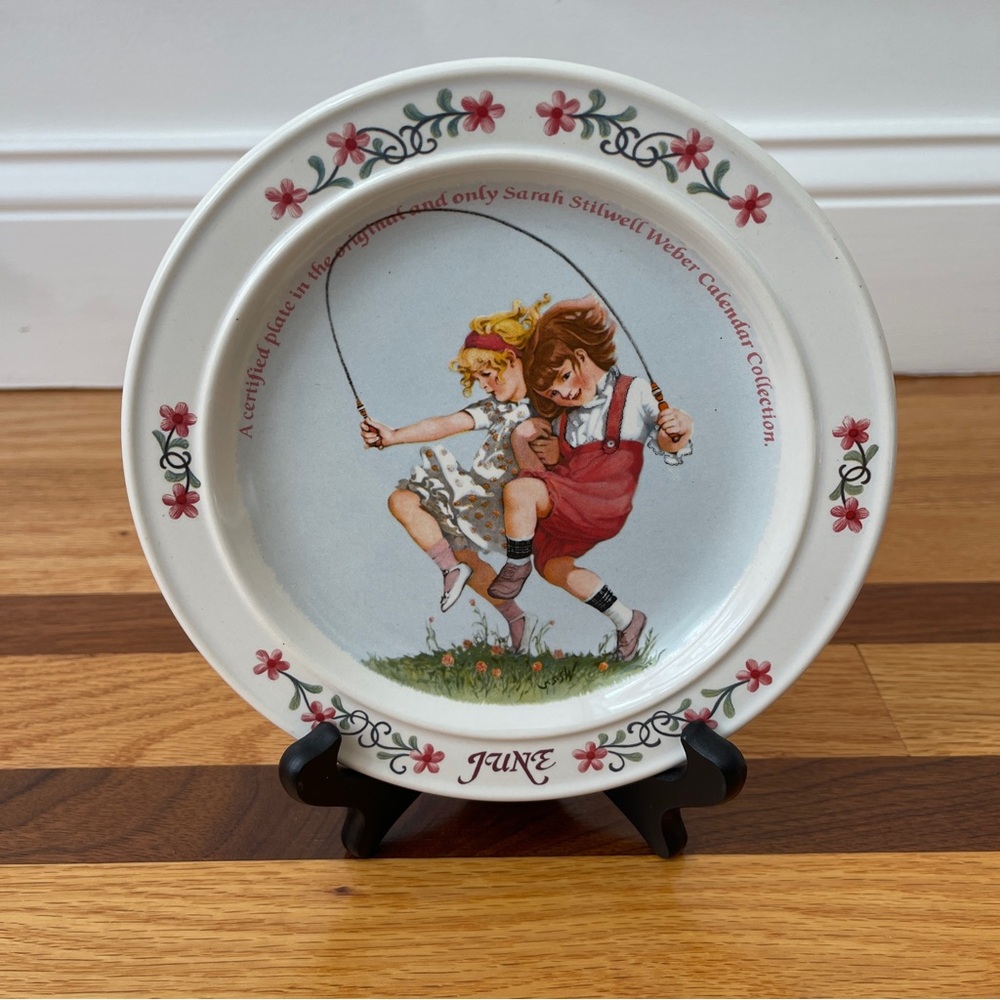 Sarah Stilwell Weber Collectible June Plate